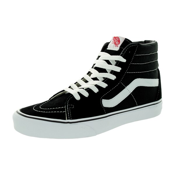 Shop Vans Unisex Sk8-Hi Black Canvas Skate Shoes - Overstock - 12115708