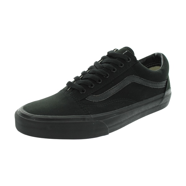 Shop Vans Old Skool Black Canvas Skate Shoes - Free Shipping Today ...