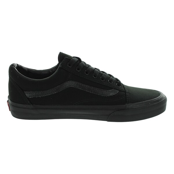 vans all black canvas