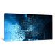 Fractal 3D Blue Paint Splash - Abstract Art Canvas Print - Bed Bath ...