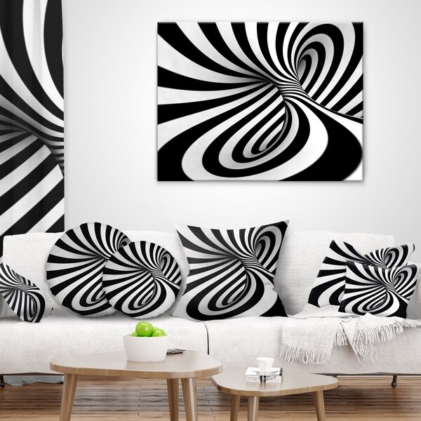 BLACK /& WHITE SWIRL ABSTRACT MODERN WALL ART CANVAS PRINT PICTURE READY TO HANG