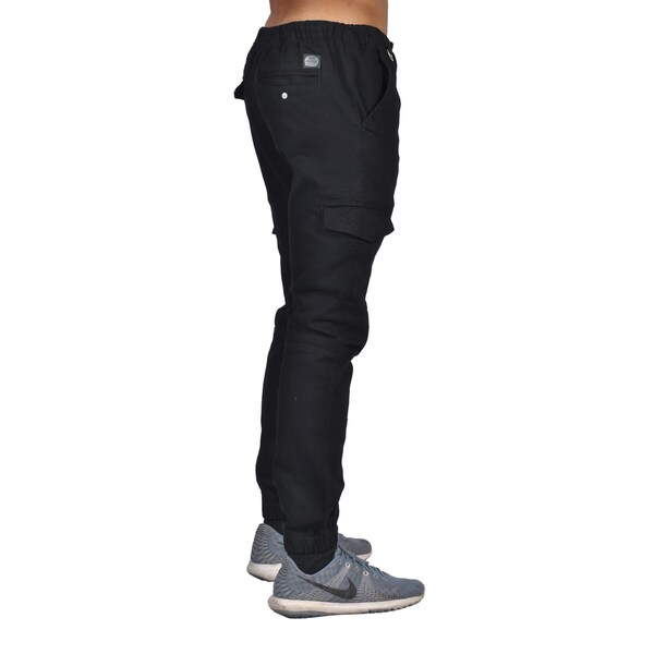 mens black cotton joggers