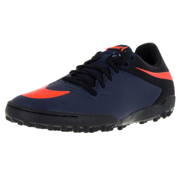 navy and orange turf shoes