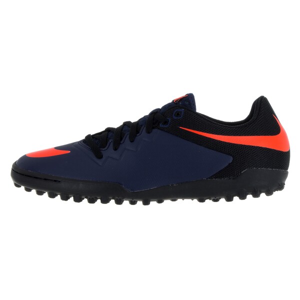 navy and orange turf shoes