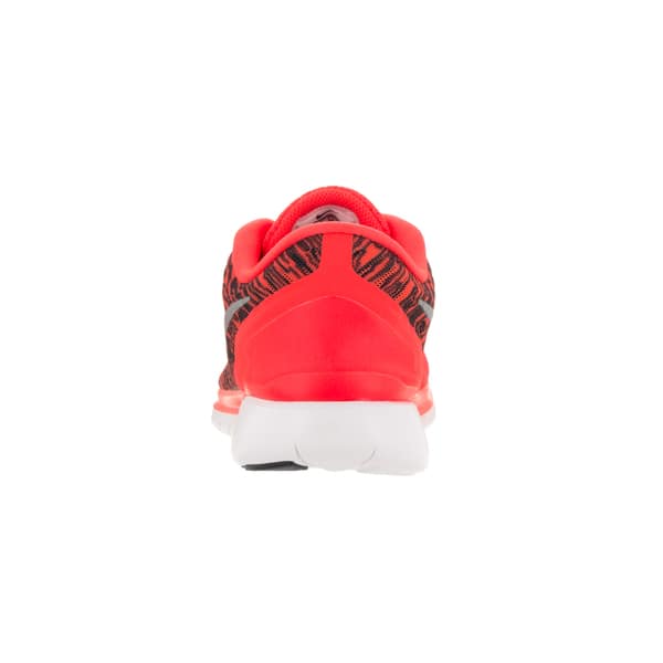 Shop Nike Men S Free 5 0 Print Brightt Crimson Black White Running Shoe Free Shipping Today Overstock 12118824