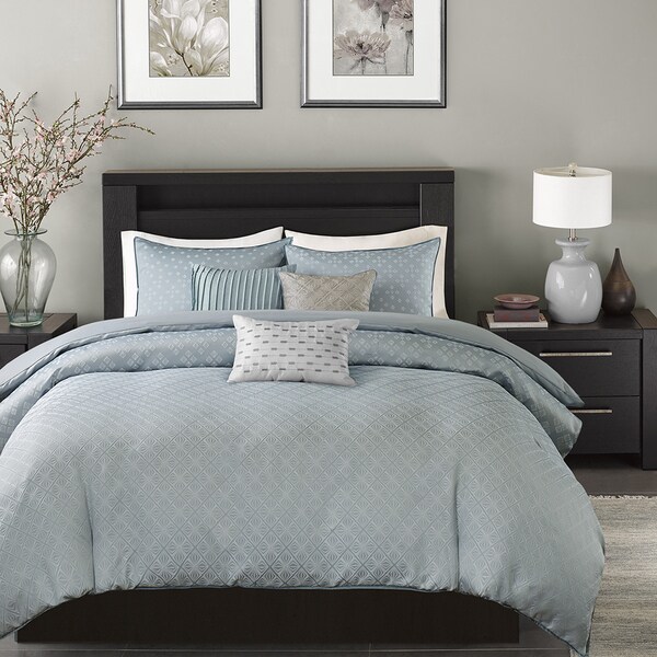 Madison Park Ventura Blue Duvet Cover Set