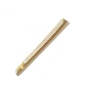 Natural Finish Petite Rubber Strip Insert Top Hanger with Notches (Case of 100)