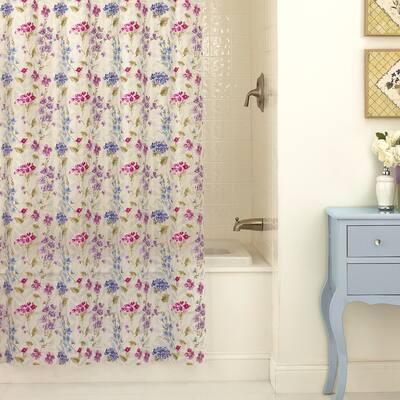 Excell "Les Fleur" Flower Shower Curtain