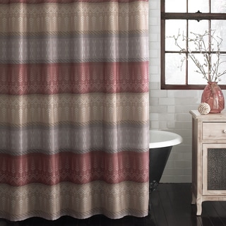 Intelligent Design Sonia Puckering Stripe Shower Curtain 9