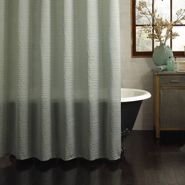Excell Galloway Textured Shower Curtain Overstock 12121405