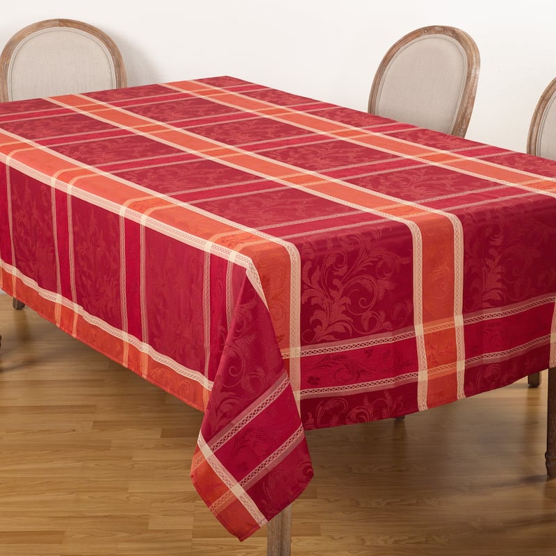 Pumpion Collection Plaid Design Tablecloth - 50 x 70 - Rectangle