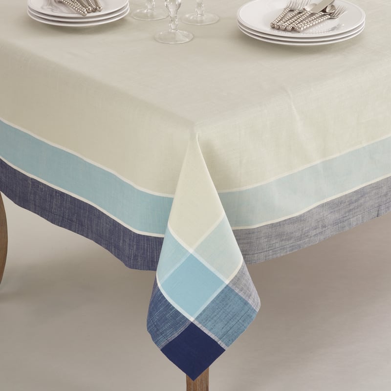 Palmaria Collection Plaid Design Tablecloth - On Sale - Bed Bath ...