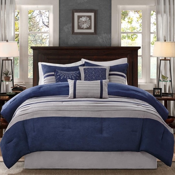 Madison Park Turner Blue Comforter Set