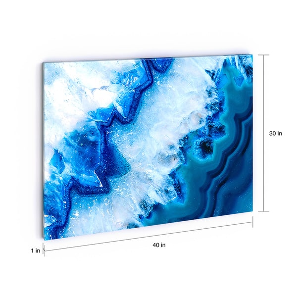Porch Den Geode Slice Macro Abstract Digital Art Canvas Print Overstock 18604294
