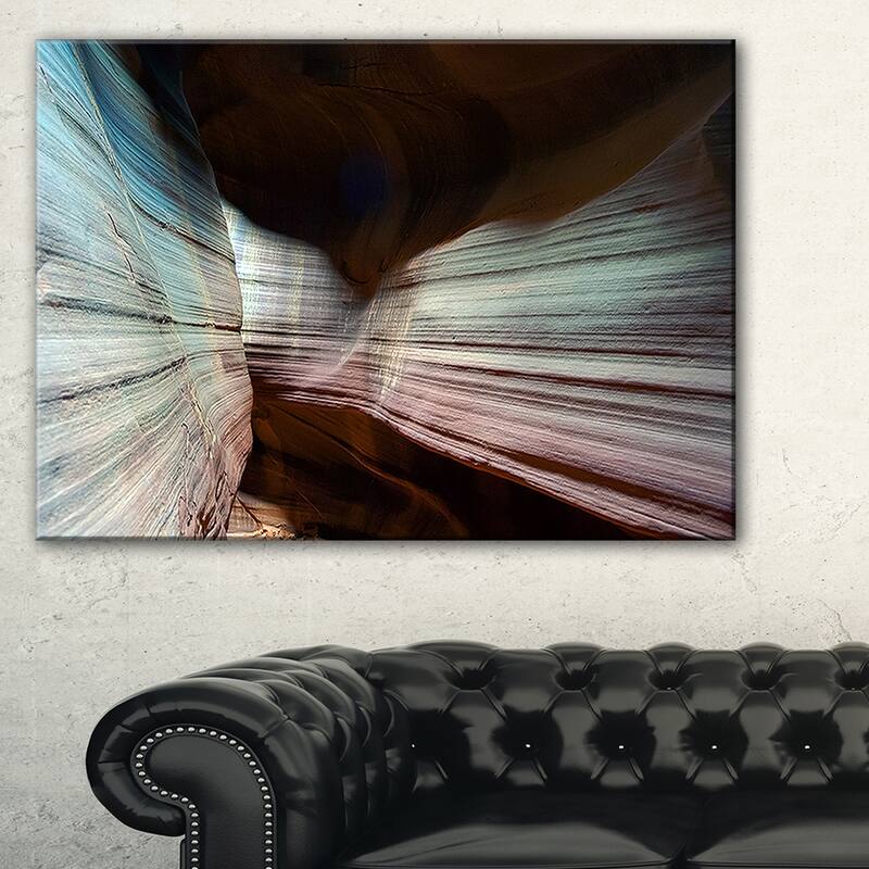Antelope Canyon Arizona - Landscape Photo Canvas Art Print - Brown