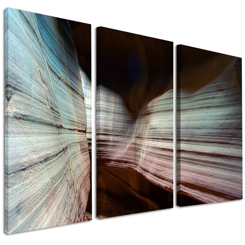 Antelope Canyon Arizona - Landscape Photo Canvas Art Print - Brown