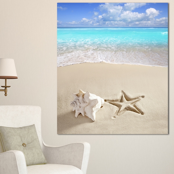 Caribbean Beach Starfish - Beach Photography Canvas Art Print