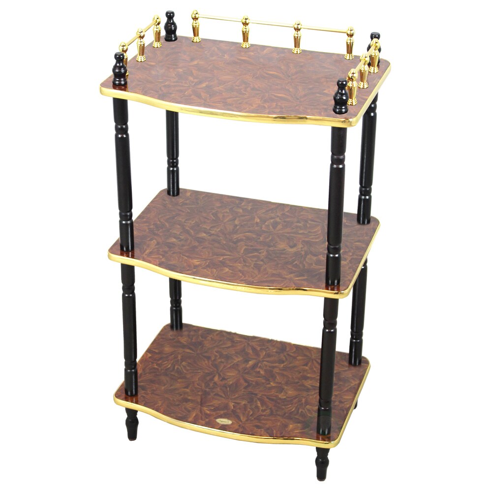 Uniquewise 3-Tier Telephone Table, Small Book Shelf, Accent Side and End Table