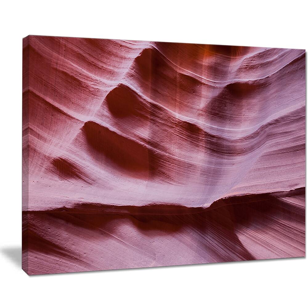 Upper Antelope Canyon Details - Landscape Photo Canvas Print - Purple ...