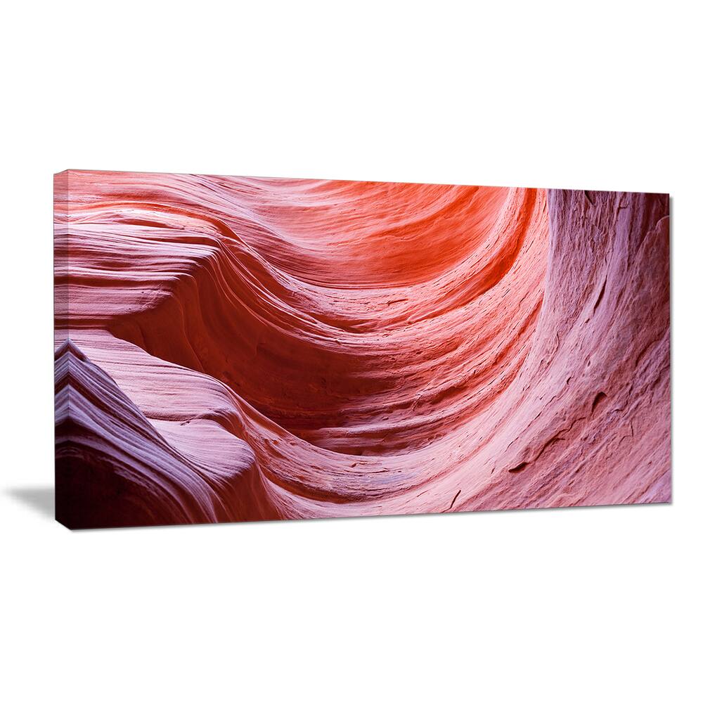 Antelope Canyon Purple Wall - Landscape Photo Canvas Print - Bed Bath 