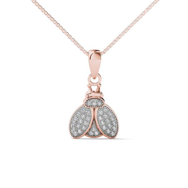 Rose gold bumble bee necklace Clearance