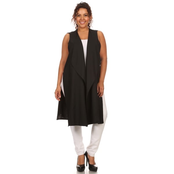 Shop Hadari Plus size long line vest - Free Shipping On Orders Over $45