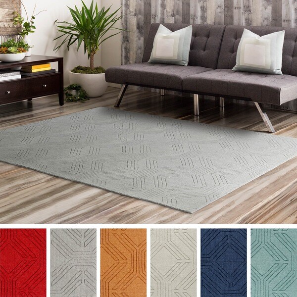 Hand Loomed Oaks Wool Area Rug - 8' x 10'
