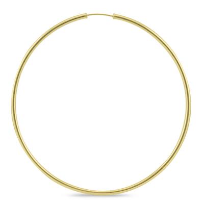 Marquee Jewels 14k Yellow Gold 70-millimeter Endless Hoop Earrings