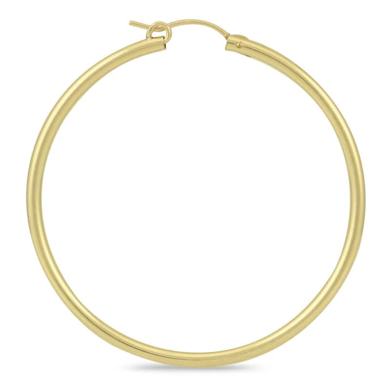 Marquee Jewels 14k Yellow Gold Filled 50-millimeter Hoop Earrings