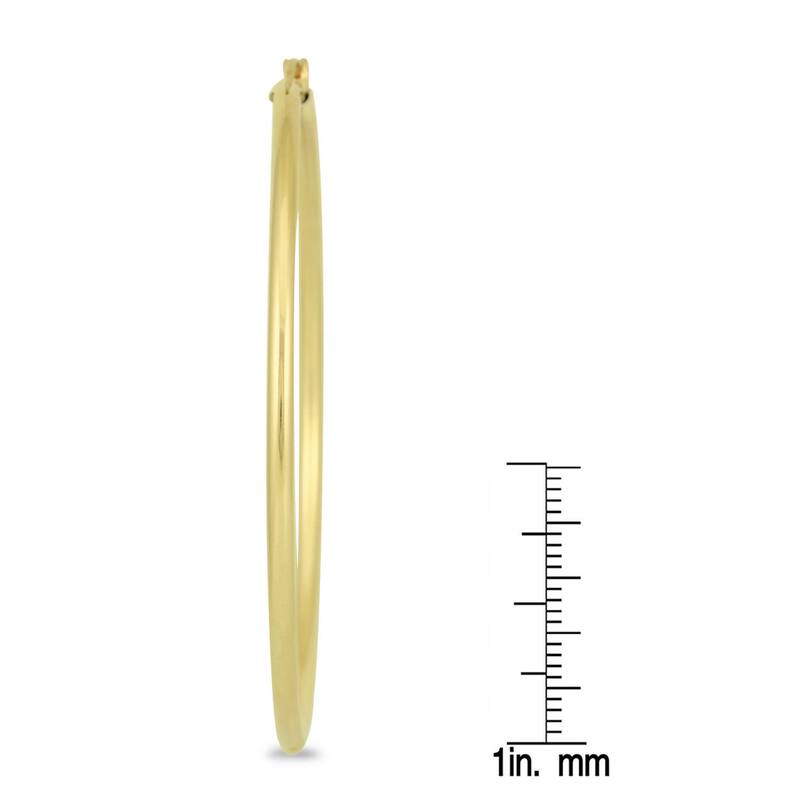 Marque Jewels 14K Yellow Gold Filled Hoop Earrings (55mm)