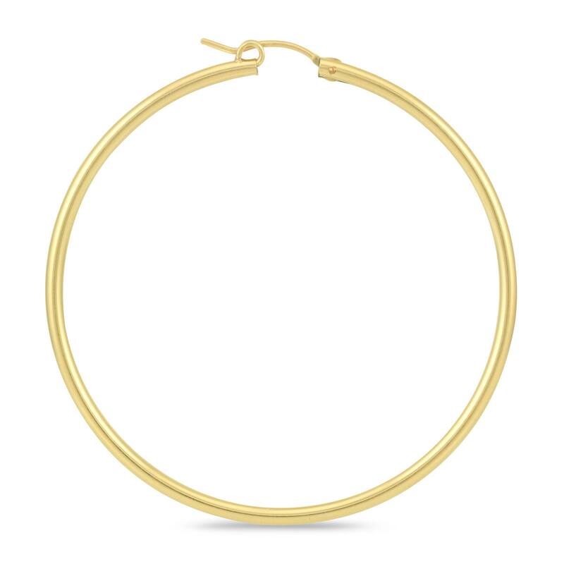 Marque Jewels 14K Yellow Gold Filled Hoop Earrings (55mm)