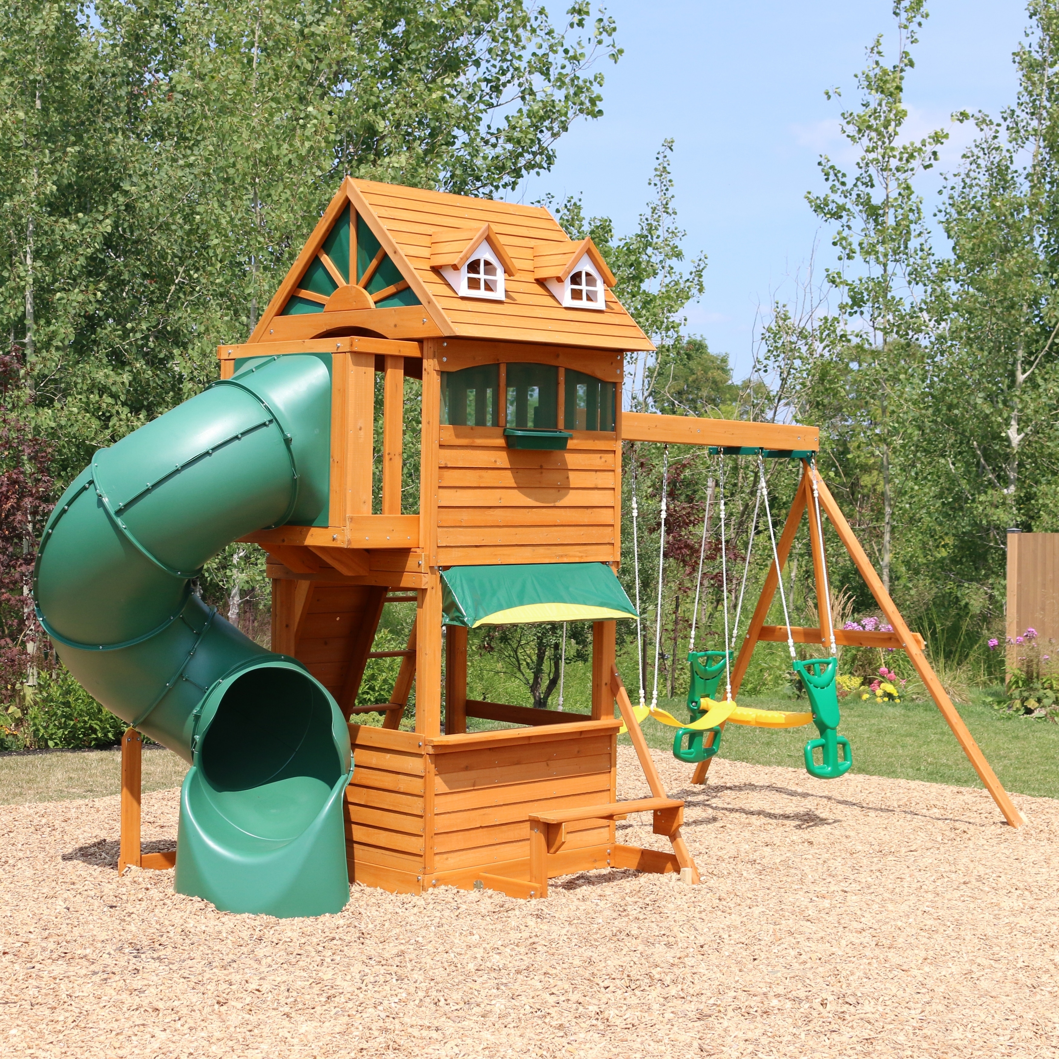 cedar summit forest hill retreat swing set f23180