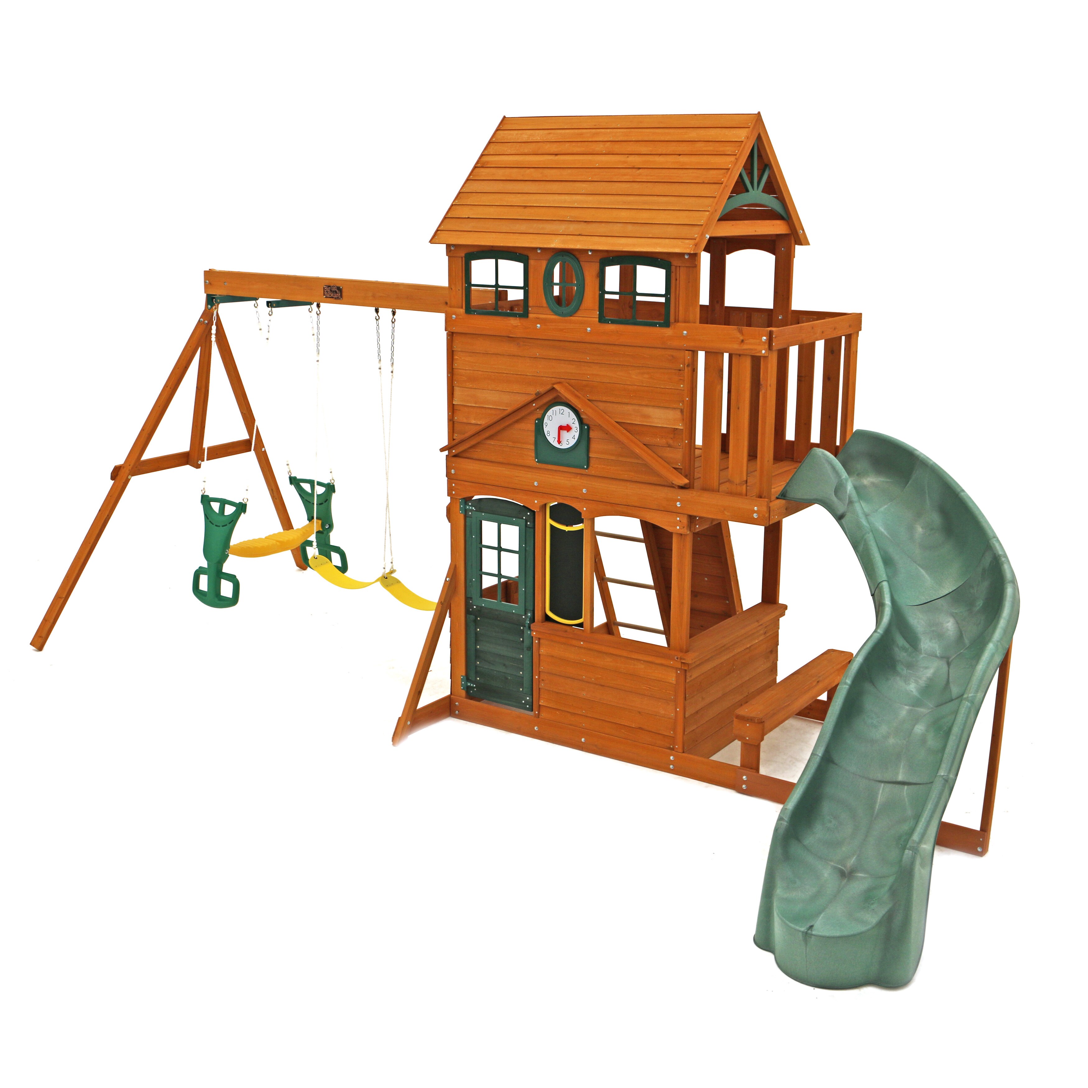 kidkraft ashberry wooden swing set