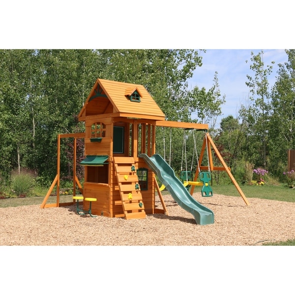 kidkraft ridgeview deluxe clubhouse wooden playset