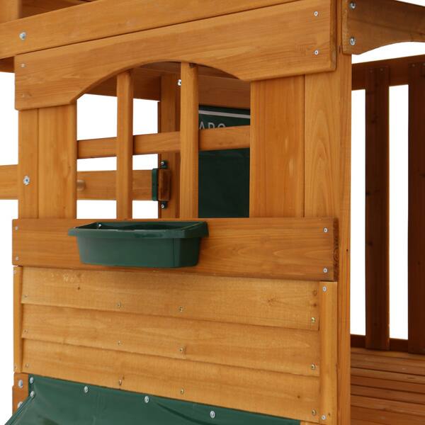 Shop Kidkraft Ridgeview Deluxe Clubhouse Wooden Play Set Free