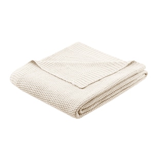 INK+IVY - Bree Knit Blanket - Ivory - King