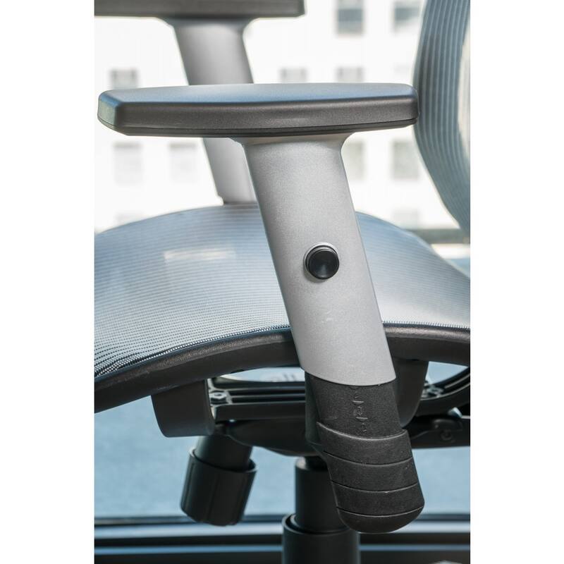 ErgoMax Office Fully Meshed Ergonomic Height Adjustable Red Office Chair w/Armrests & Headrest, 52 Inch Max Height