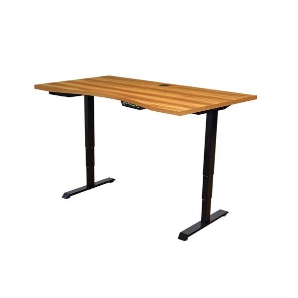 Ergomax Light Brown Black 55 Inch X 28 Ergonomic Electric Ergomax Light Brown Black 55 Inch X 28 Ergonomic Electric Height