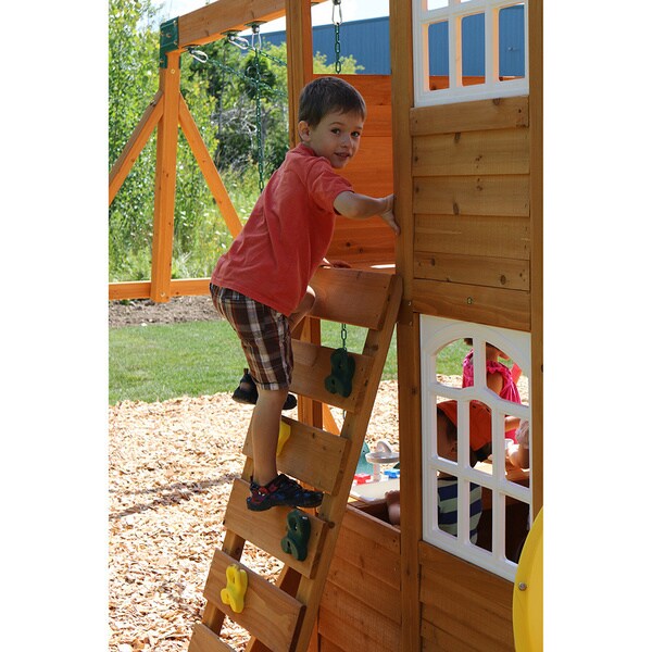 lewiston retreat wooden swing set