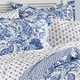 preview thumbnail 2 of 4, Poppy & Fritz Brooke Cobalt and White Paisley Cotton Duvet Cover Set
