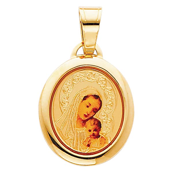Details about   14K Gold Baby Jesus Agate Cameo Religious Pendant 