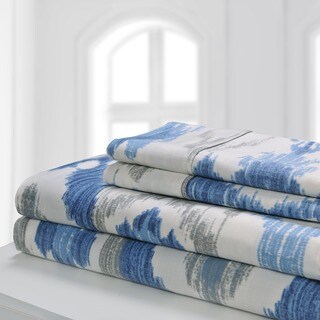 Superior 300 Thread Count Deep Pocket Printed Cotton Sheet Set