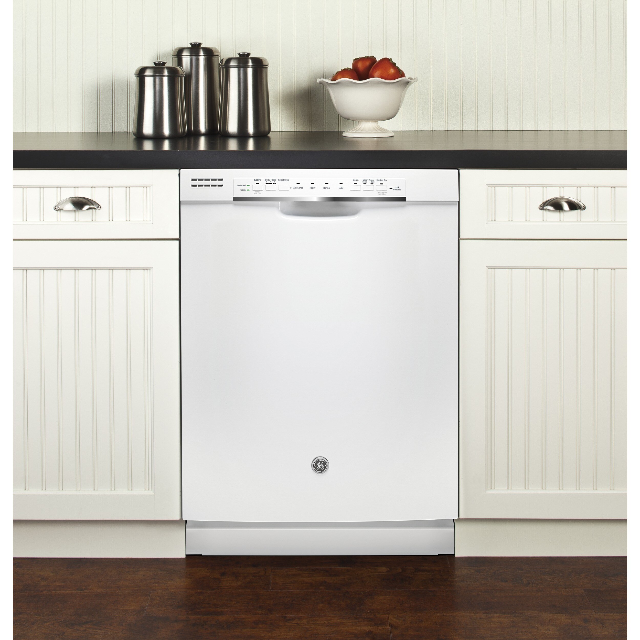 GE Plastic and Stainless Steel Full Console Dishwasher White eBay