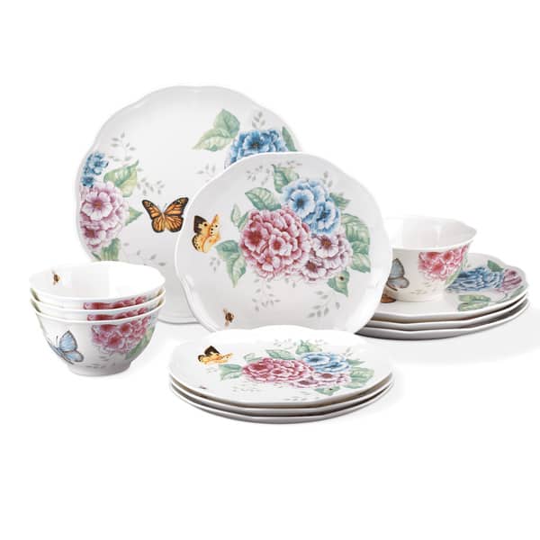 slide 1 of 1, Lenox Butterfly Meadow Hydrangea 12-Piece Set