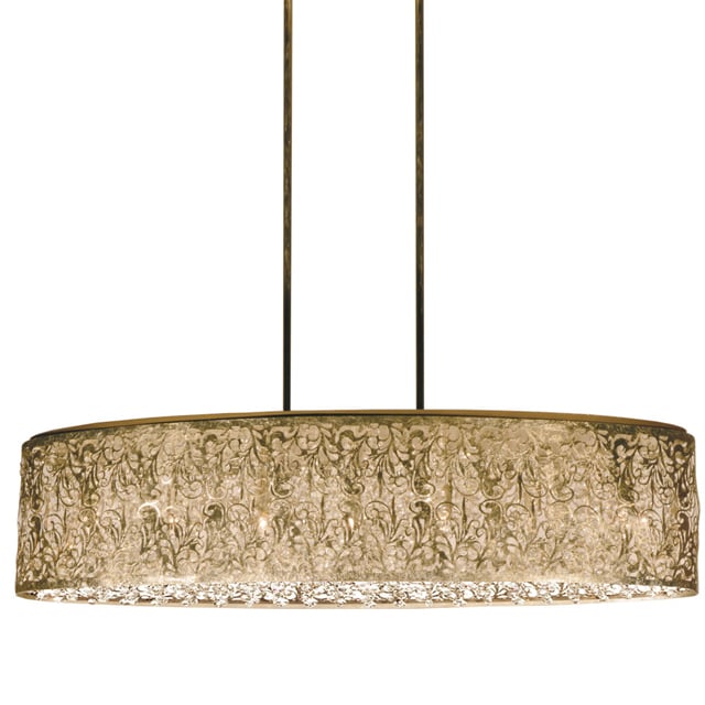 Dainolite Gold 7-light Crystal Oval Palladium Chandelier (Over 100 Watts) - Chandeliers For Bedrooms by Overstock.com