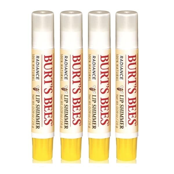 Shop Burt's Bees Guava Radiance Lip Shimmer (Pack of 4) Free Shipping