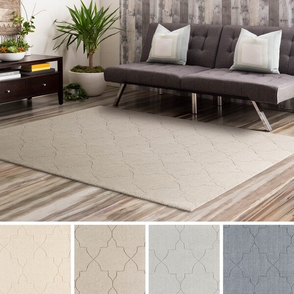 Porch & Den Glen Hand-loomed Wool Trellis Area Rug
