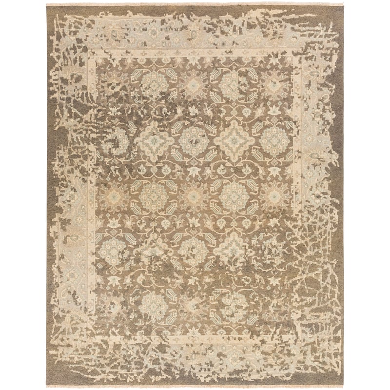Hand Knotted Pan Wool/Cotton Area Rug - 6' x 9'