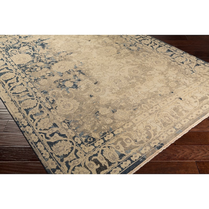 Hand Knotted Parliament Wool/Cotton Area Rug - 2' x 3'