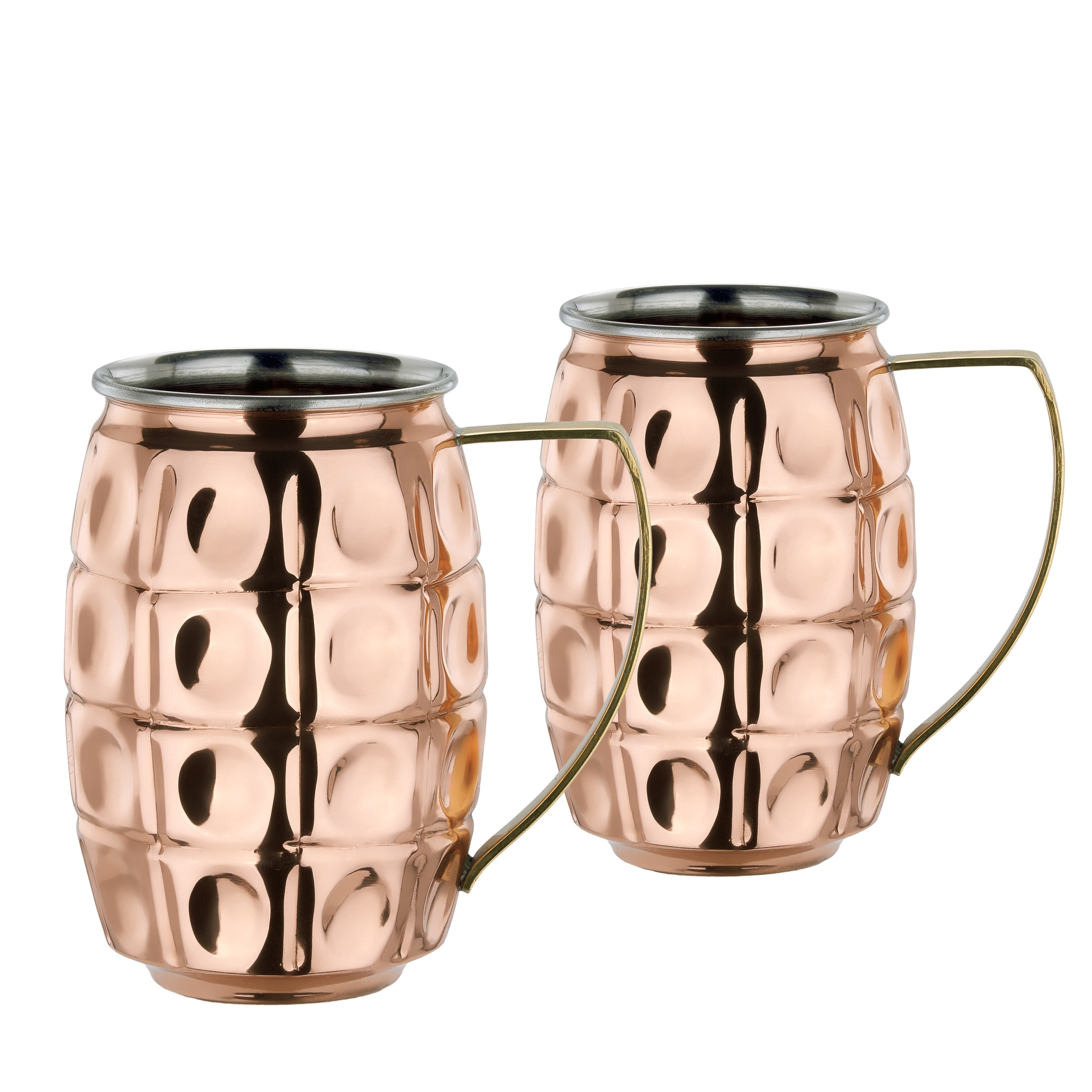 Copper Tumbler Set - Pure Copper Cups (2 pcs set)